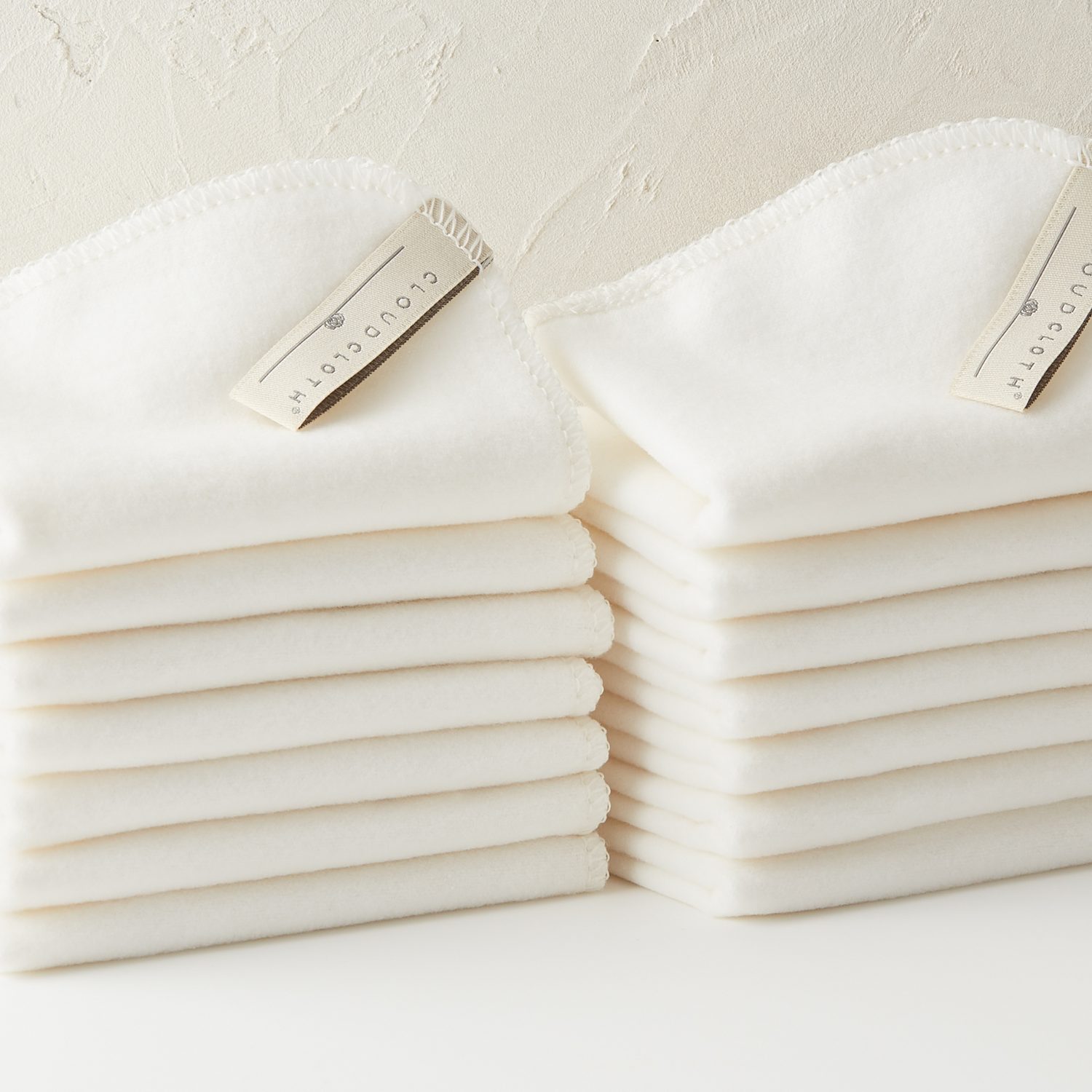 Organic Cotton Reusable Face Cloth - CloudCloth® | Paper Wrapped - You choose the quantity from 7-14 CloudCloths - Gentle Skincare for All Skin Types